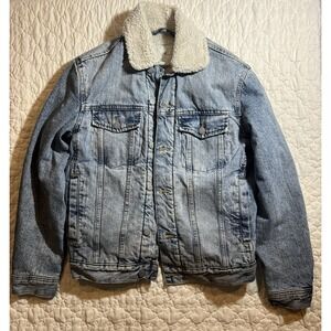 Men's H&M Jean Jacket Insulated Sherpa Small